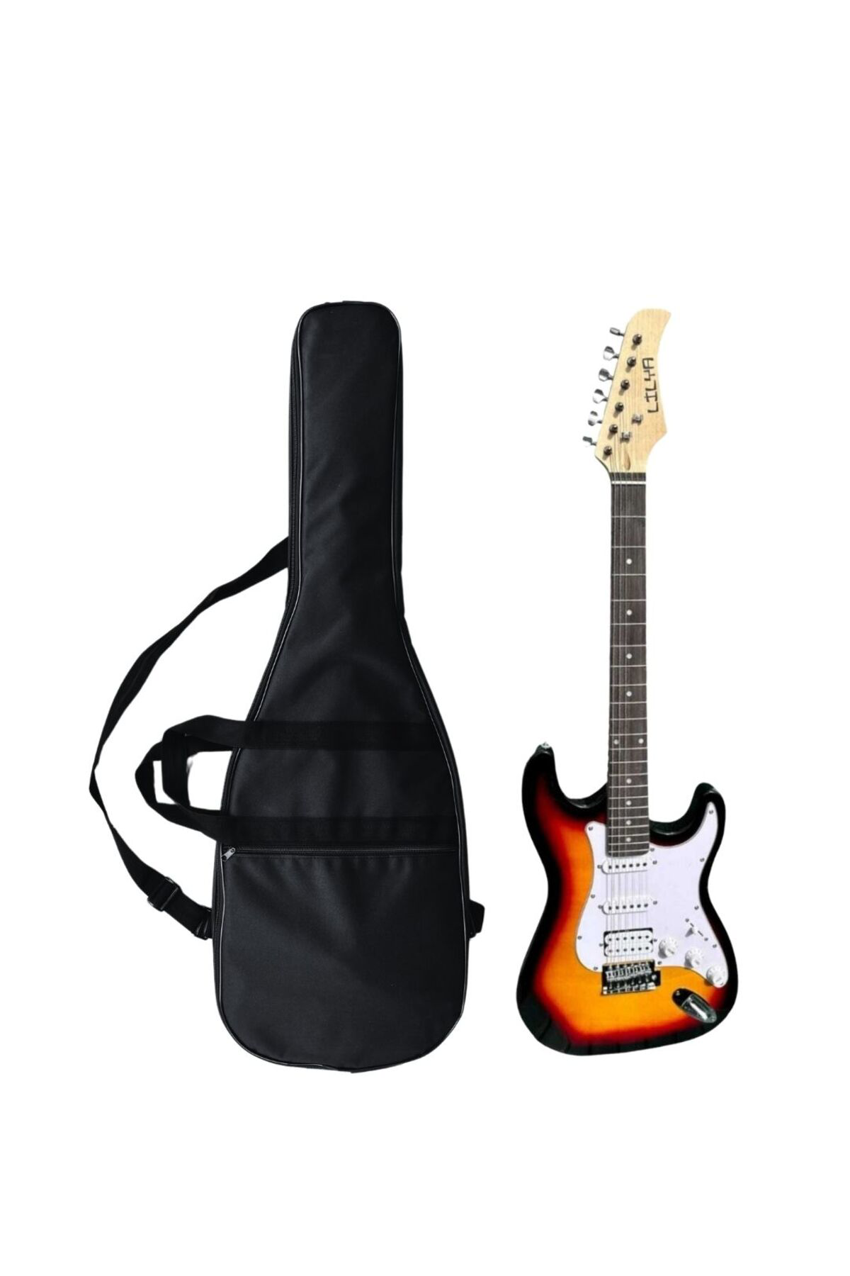 Lilya Hss Elektro Gitar Amfi Kulaklik Full Set Lilya Hss Elektro Gitar Amfi Kulaklik Full Set