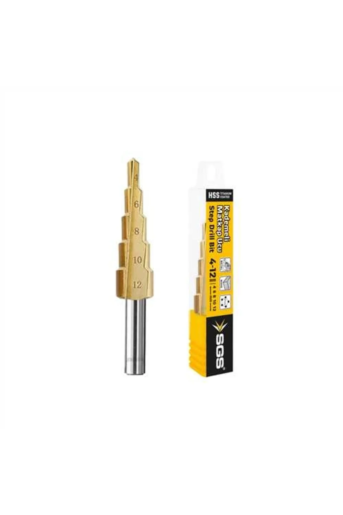 HSS KADEMELİ MATKAP UCU 4-12 MM
