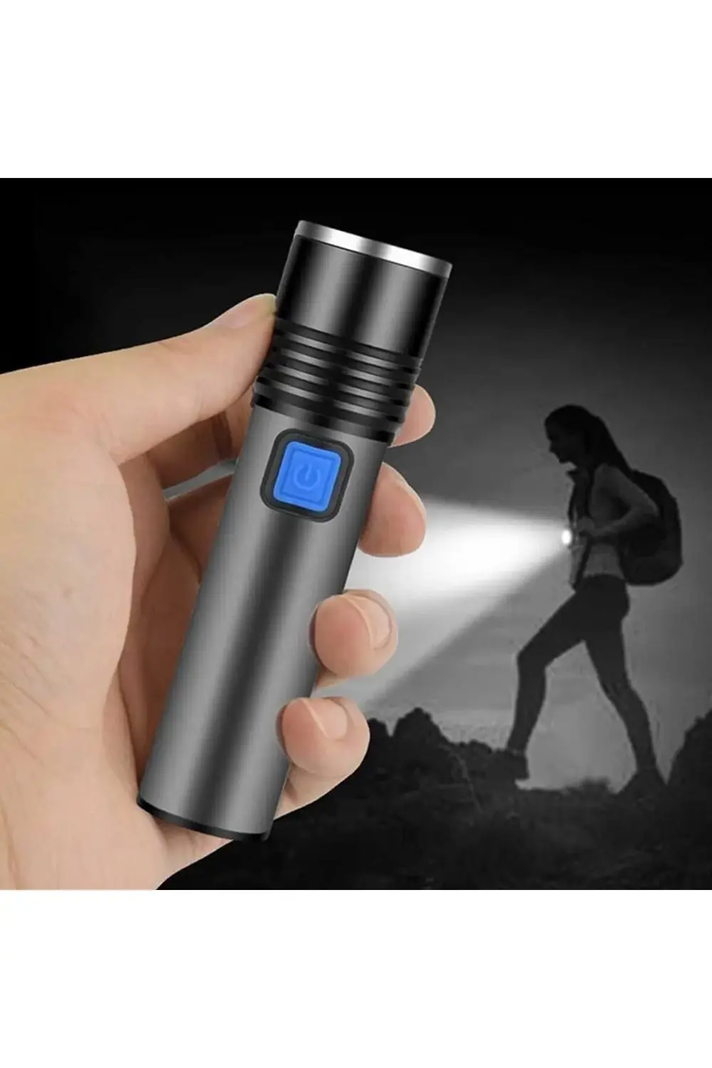 HT-015 Mini Profesyonel Ultra Güçlü T6 Led Zoom lu El 1185222