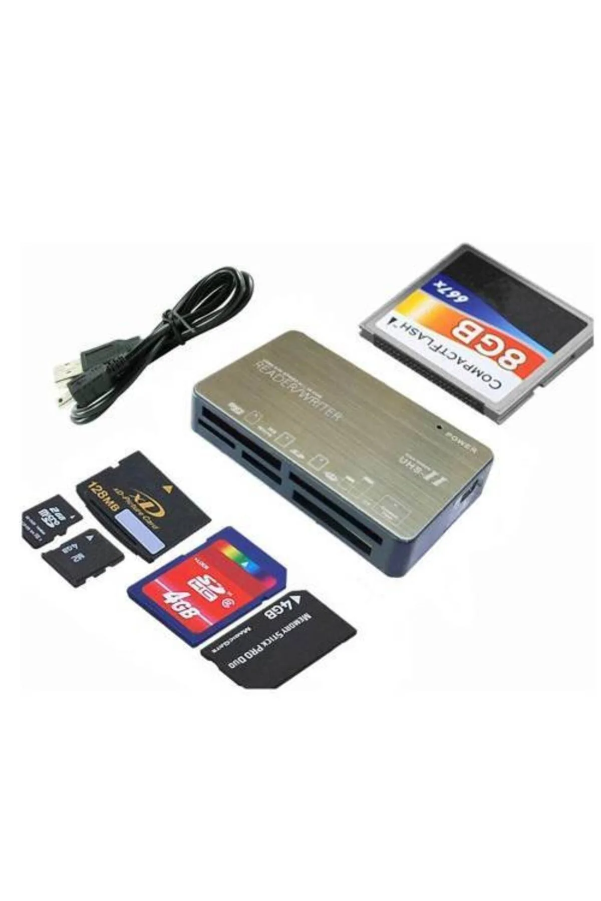 Ht-09a All In One Usb 2.0 To Sd Micro Sd Cf Ms Ms Pro Ms Duo Kart