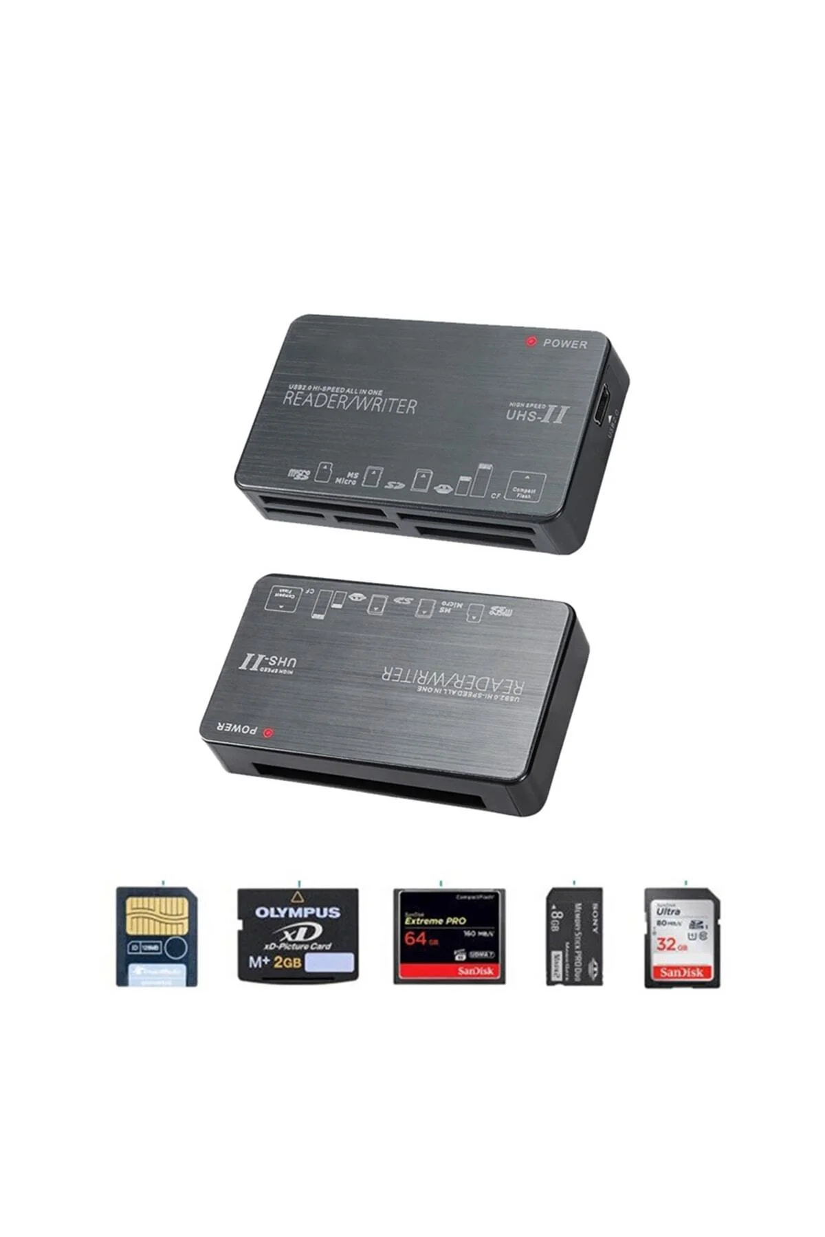 Ht-09a All In One Usb 2.0 To Sd Micro Sd Cf Ms Ms Pro Ms Duo Kart