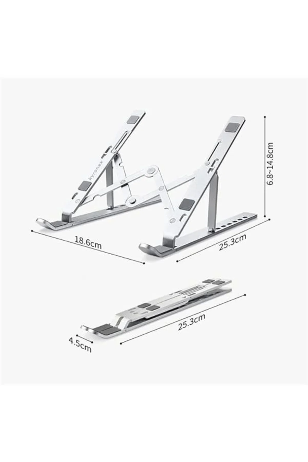 HT-119 Katlanır Laptop ve Tablet Standı, Siyah