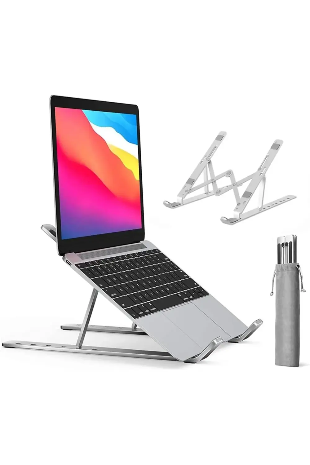 HT-119 Katlanır Laptop ve Tablet Standı, Siyah polymix 1171935
