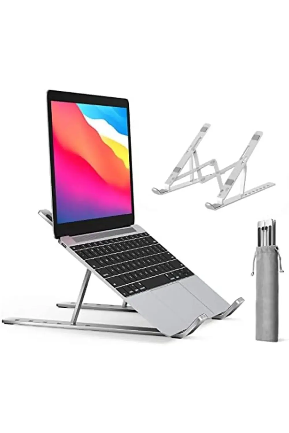 HT-119 Katlanır Laptop ve Tablet Standı, Siyah polymix 1171935