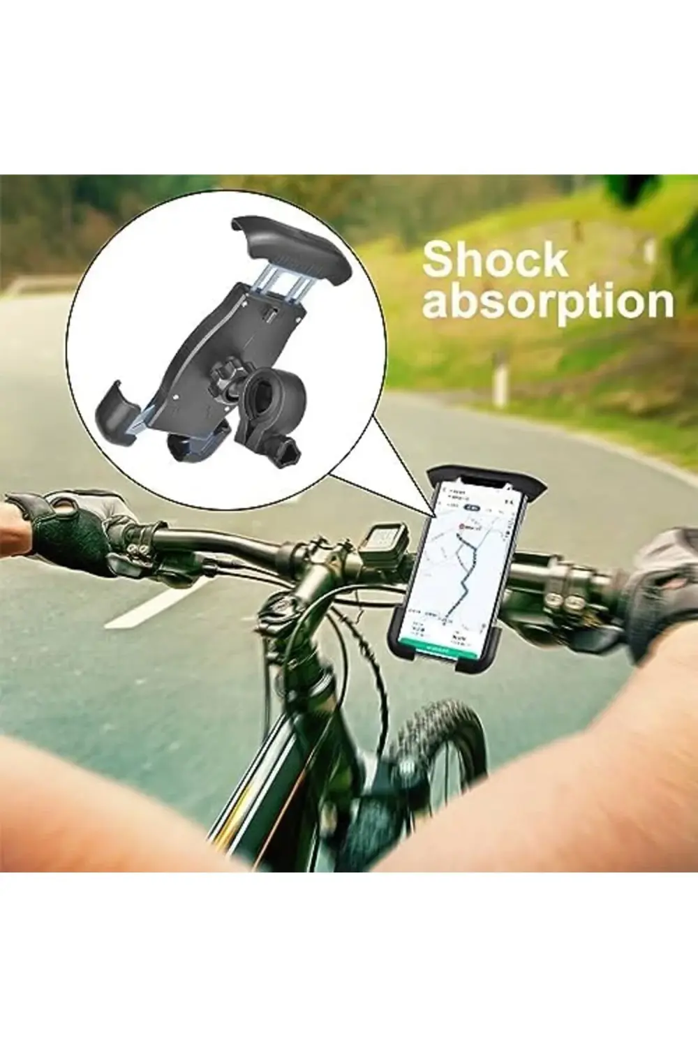 Ht-T45 Motosiklet Telefon Tutucu Bisiklet Telefon Tutucu Motor ve