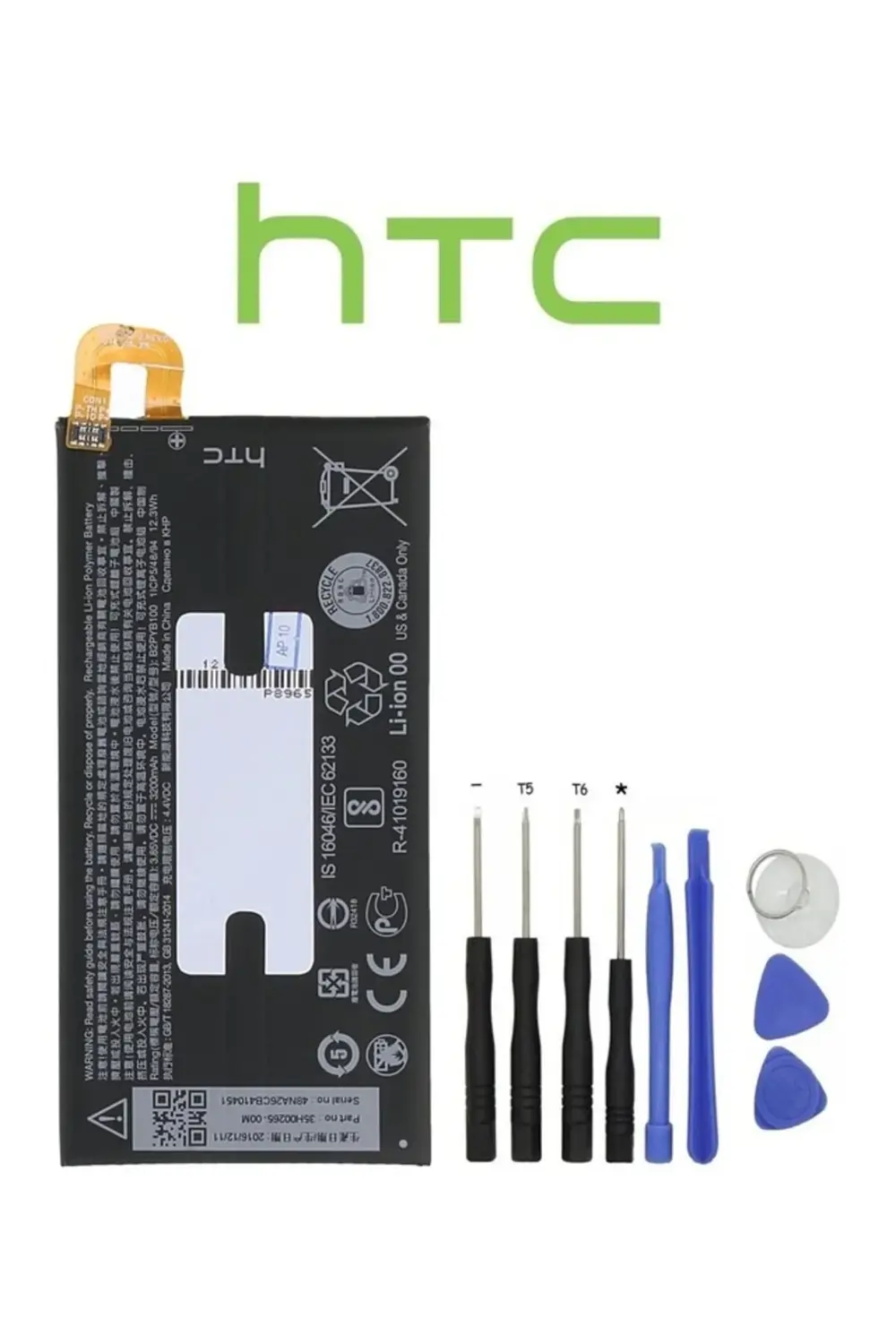 Htc 10 Evo Pil Batarya Pil B2PYB100 ve Tamir Seti