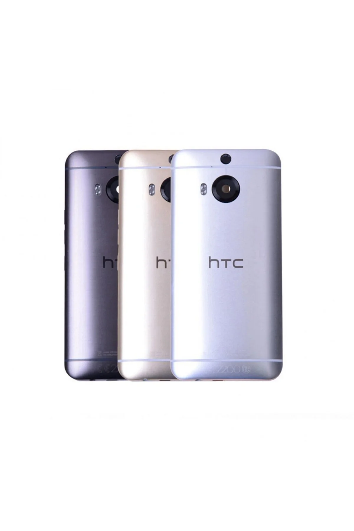 Htc One M9 Plus Kasa Kapak Full - Gümüş Gri