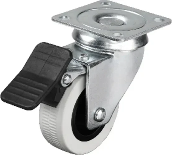 Hts 334 - 50x20 Mm Çift Bilyalı Tablalı Frenli Teker 4 Adet