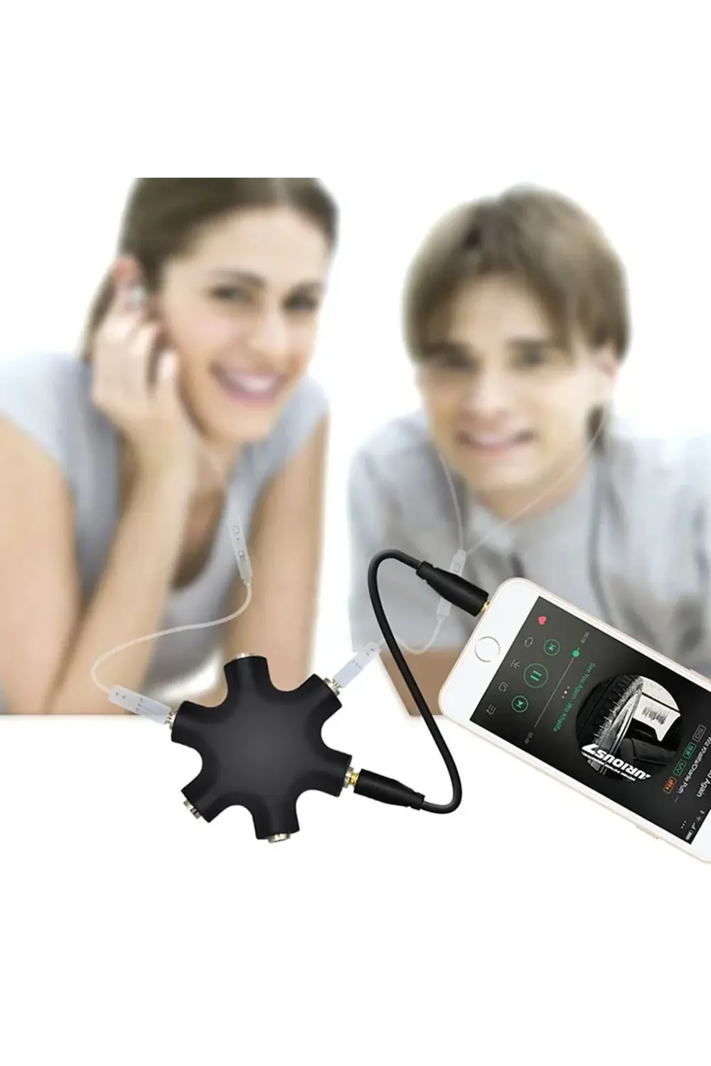 HU53D pm-24172 6li 3.5mm stereo aux çoklayici