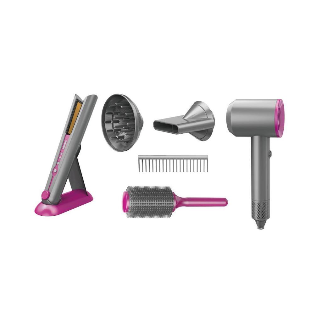 HUA-1019 Sesli ve Işıklı 2IN1 LüSaç Şekillendirici Set Oyuncak