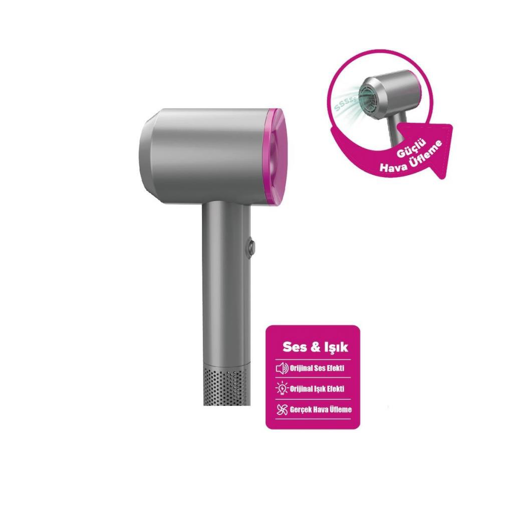 HUA-1019 Sesli ve Işıklı 2IN1 LüSaç Şekillendirici Set Oyuncak