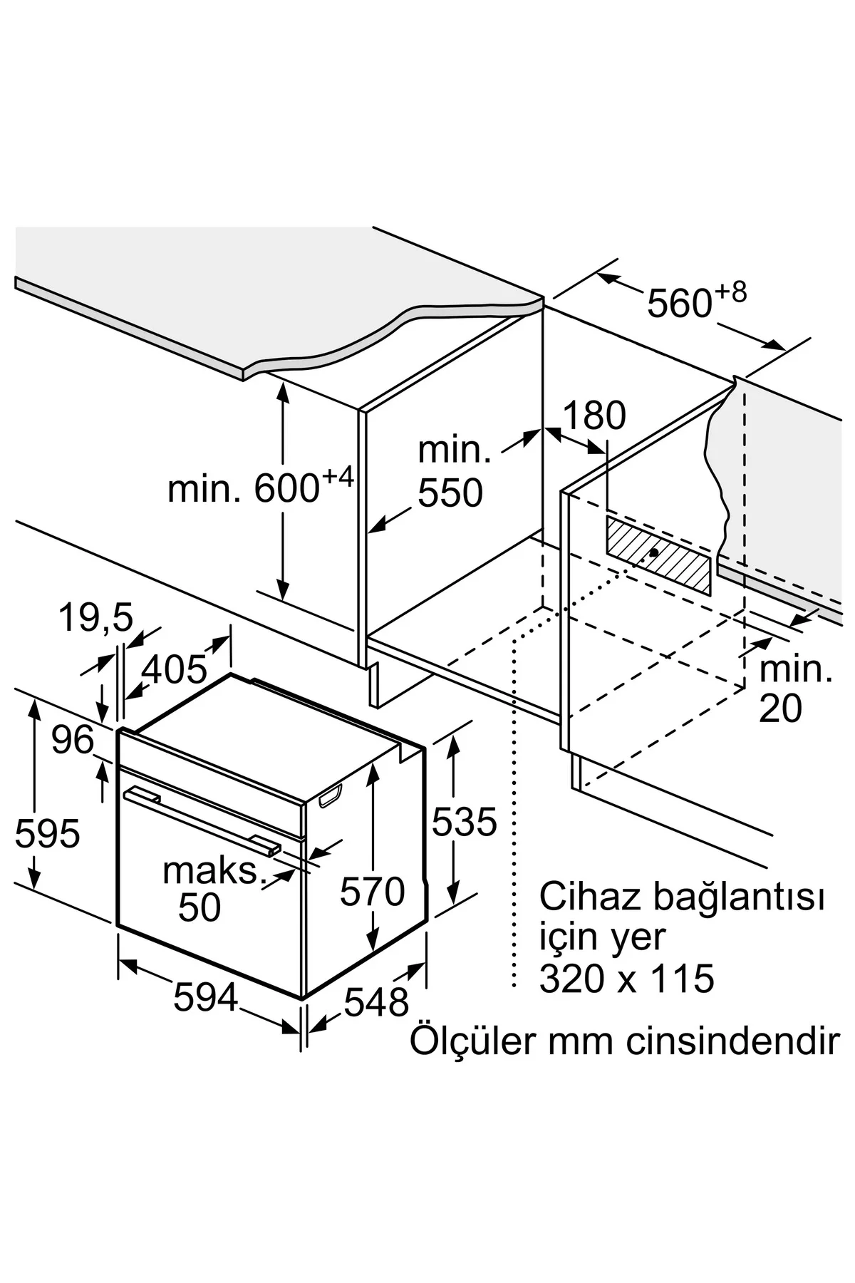 HUA717BR0T-Bosch Ankastre Elektrikli Fırın