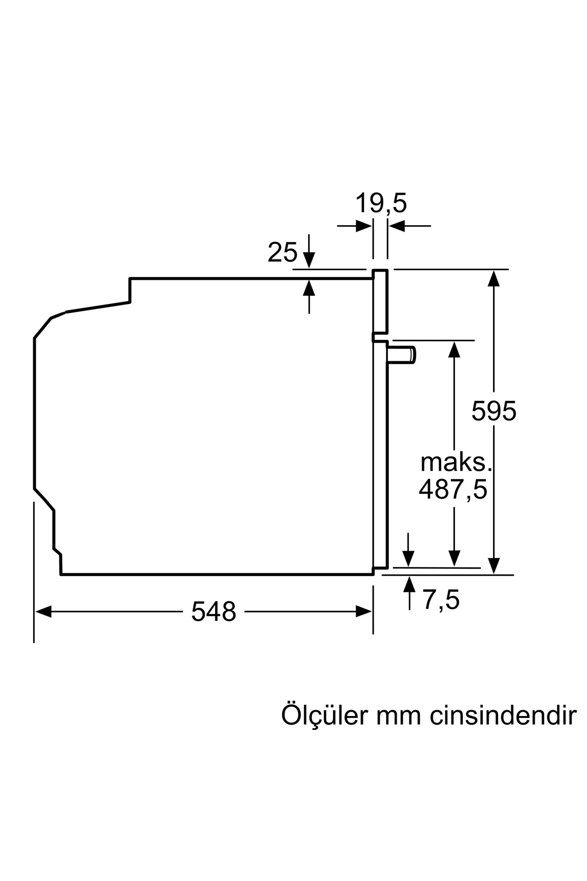 HUA736EN0T Antrasit Gri Ankastre Fırın