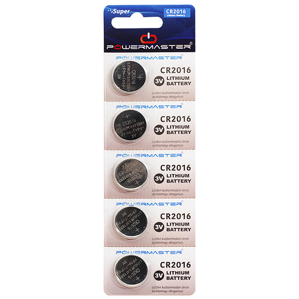 HUANQIU CR2016 3 VOLT LİTYUM PARA PİL (5Lİ PAKET) (4741)