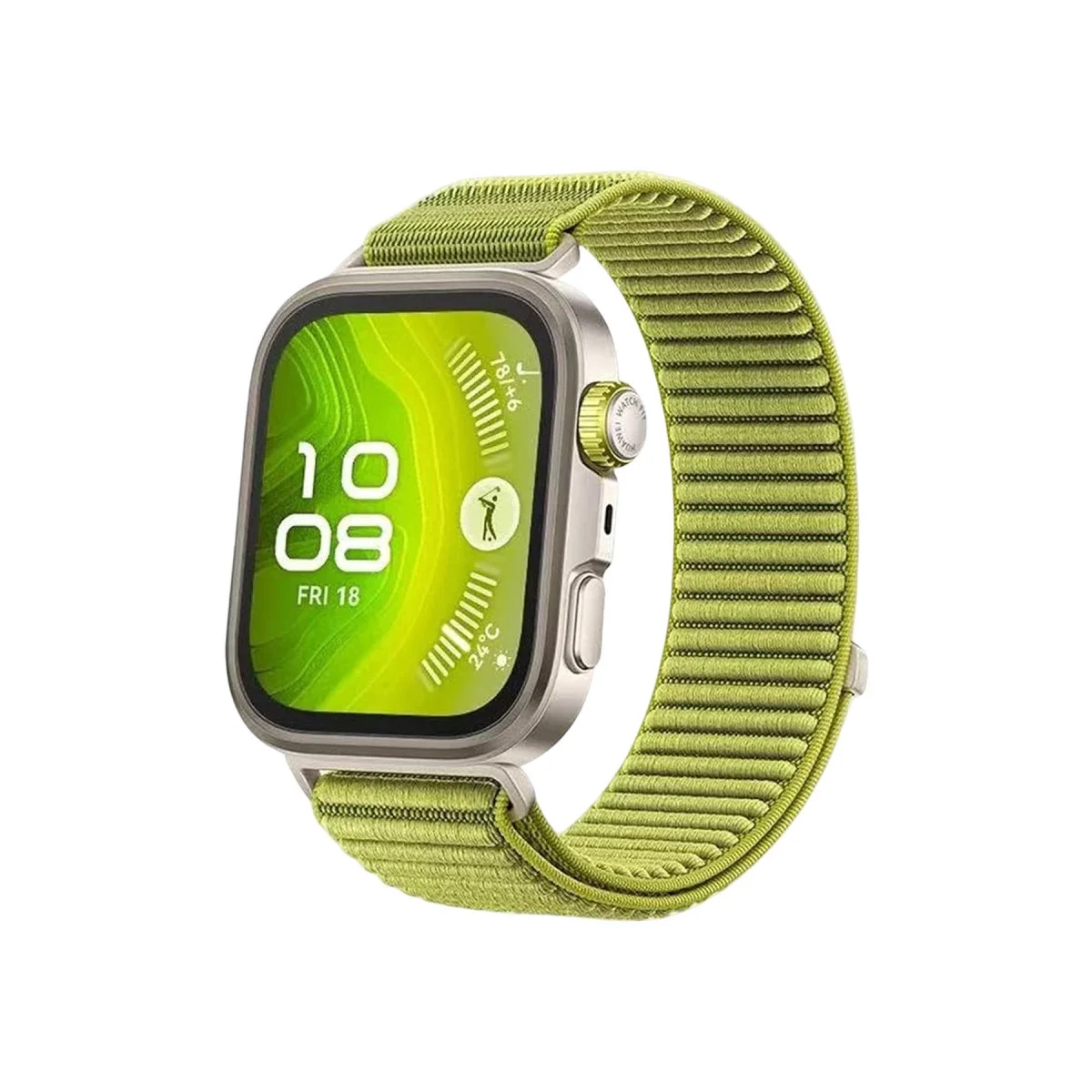 Huawei Fit 4 Braid Kordon - Açık Yeşil Huawei Fit 4 Braid Kordon - Açık Yeşil