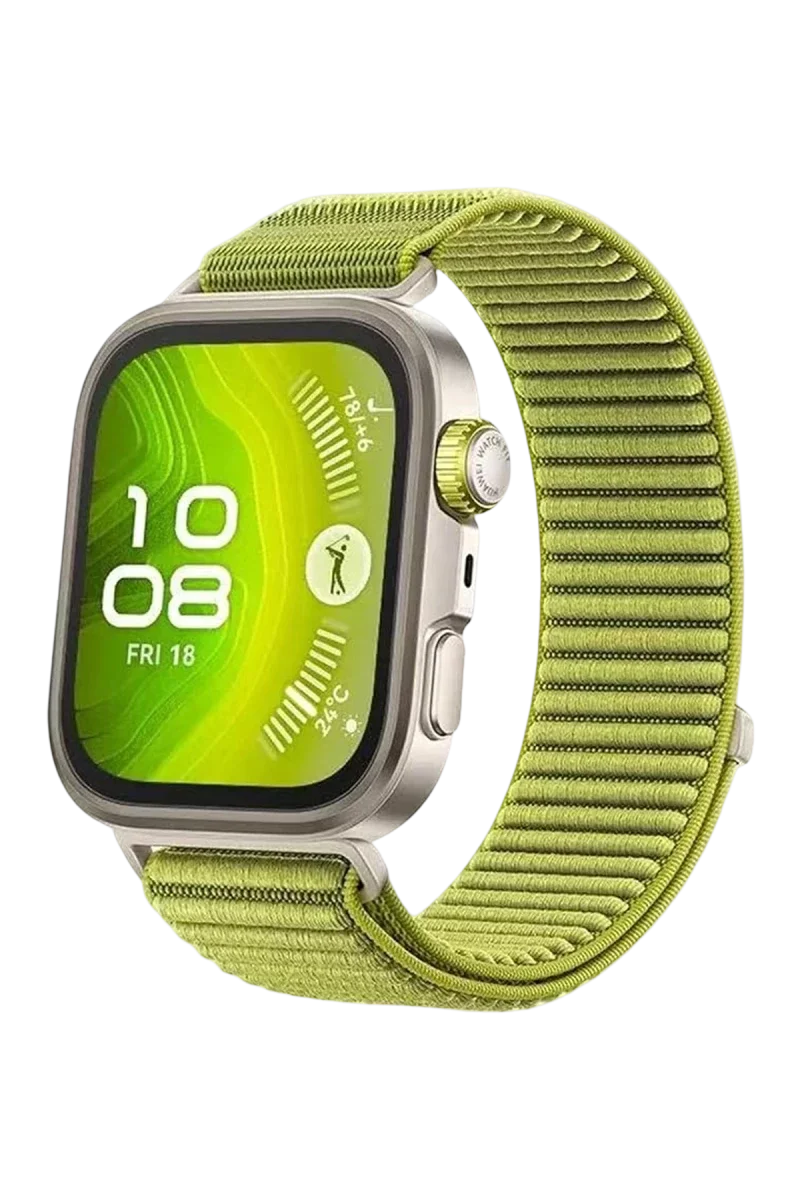 Huawei Fit 4 Braid Kordon - Açık Yeşil Huawei Fit 4 Braid Kordon - Açık Yeşil