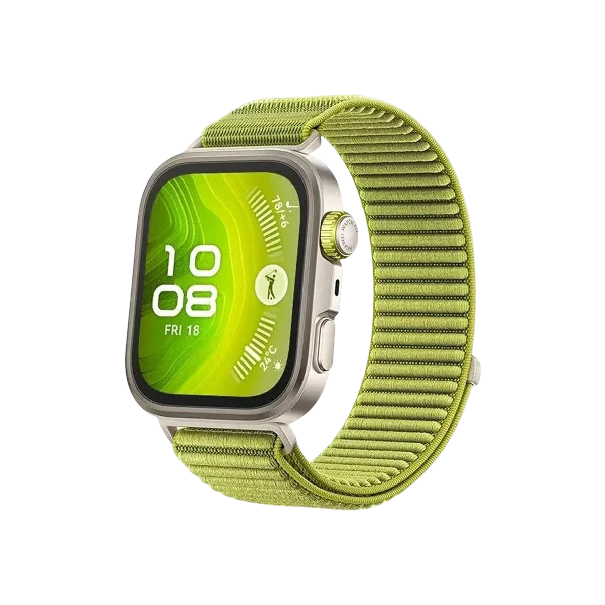 Huawei Fit 4 Braid Kordon - Açık Yeşil Huawei Fit 4 Braid Kordon - Açık Yeşil