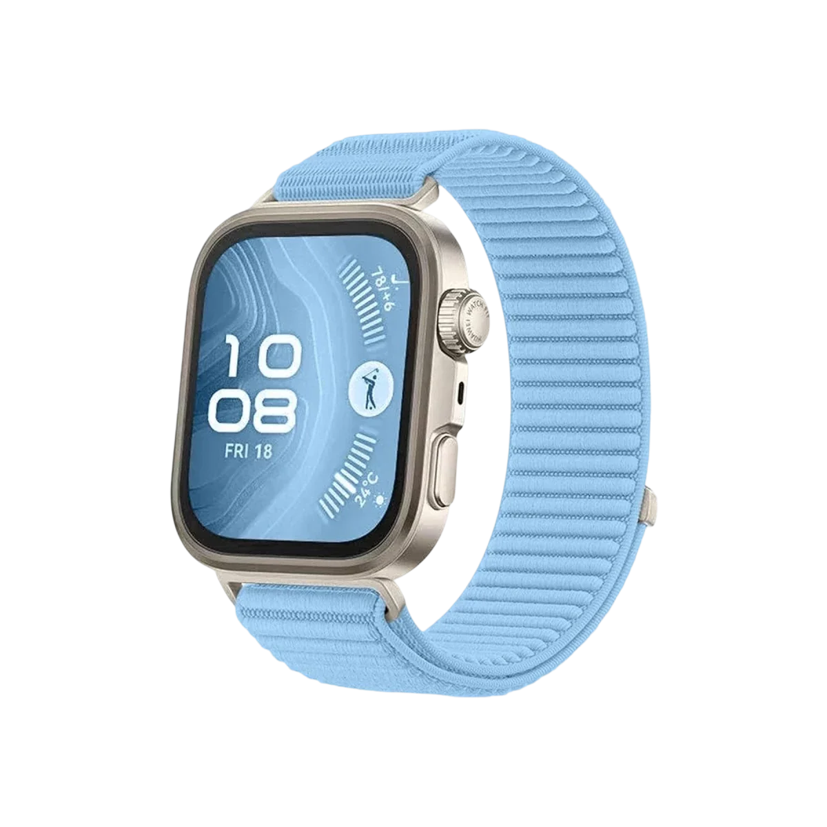 Huawei Fit 4 Braid Kordon - Açık Mavi