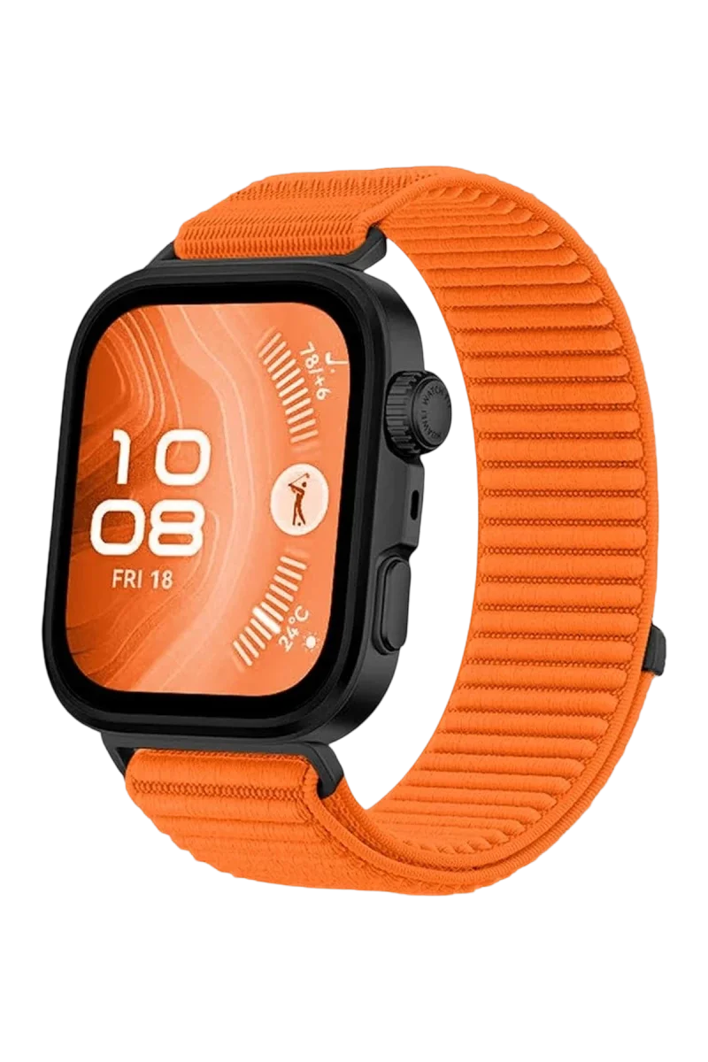 Huawei Fit 4 Braid Kordon - Turuncu