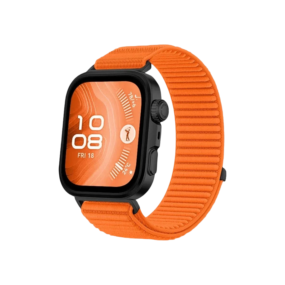 Huawei Fit 4 Braid Kordon - Turuncu