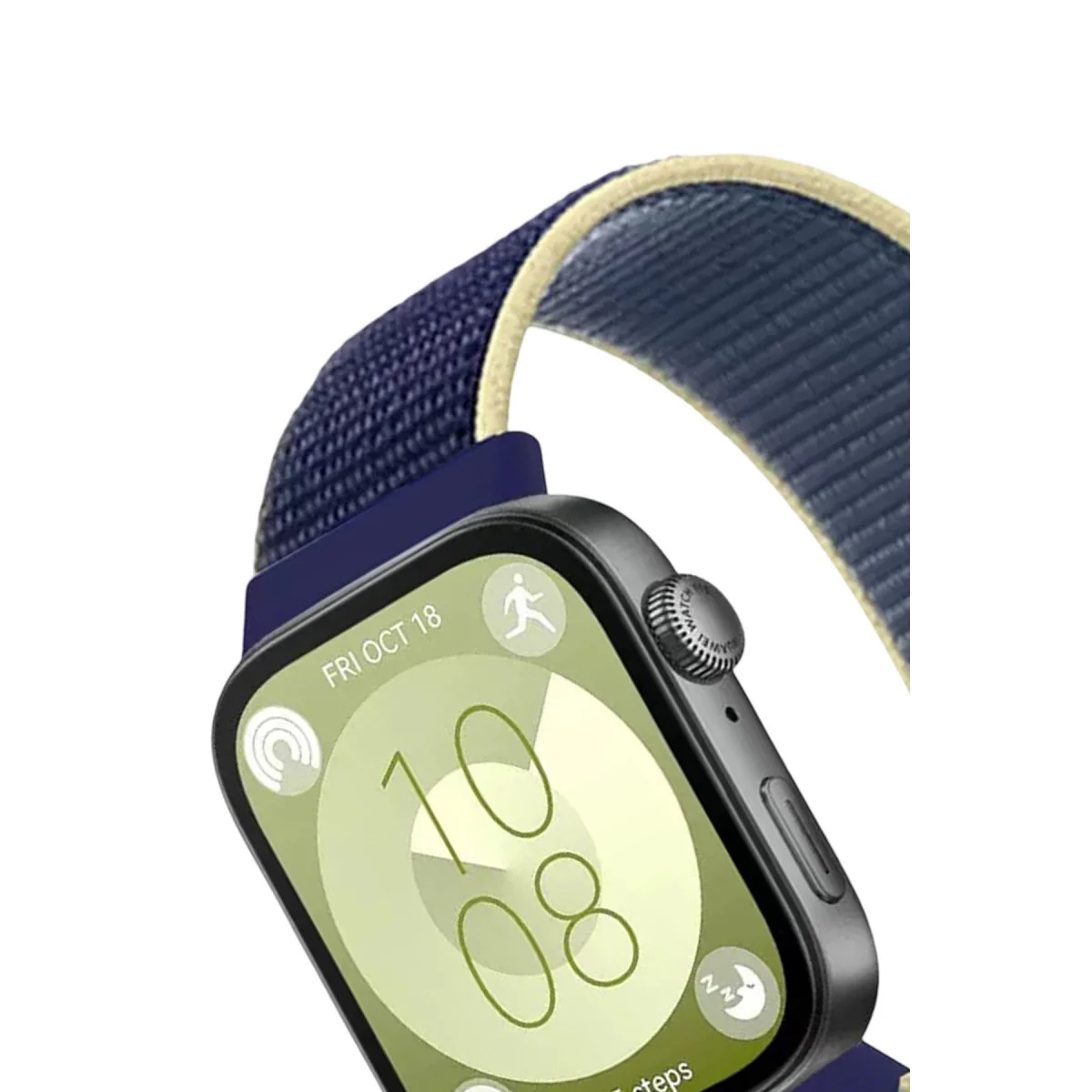 Huawei Fit 4 Hasırlı Cırtcırtlı Kordon (saat Değildir) - Sarı-lacivert Fiyatı, Yorumları ve Özellikleri