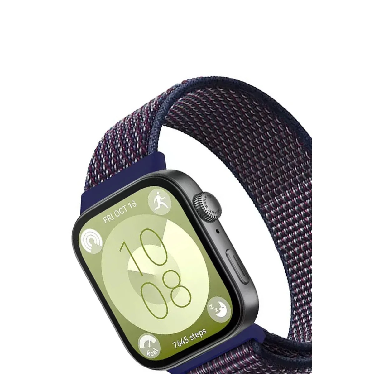 Huawei Fit 4 Hasırlı Cırtcırtlı Kordon (saat Değildir) - Mavi-beyaz Huawei Fit 4 Hasırlı Cırtcırtlı Kordon (saat Değildir) - Mavi-beyaz
