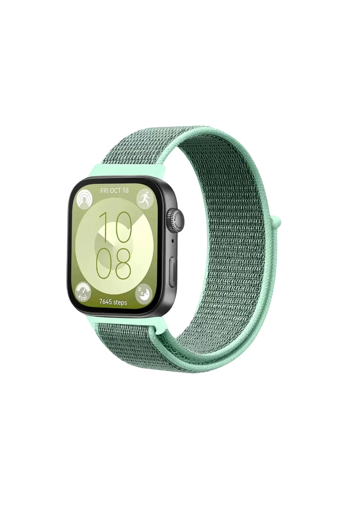 Huawei Fit 4 Hasırlı Cırtcırtlı Kordon - Turkuaz Huawei Fit 4 Hasırlı Cırtcırtlı Kordon - Turkuaz