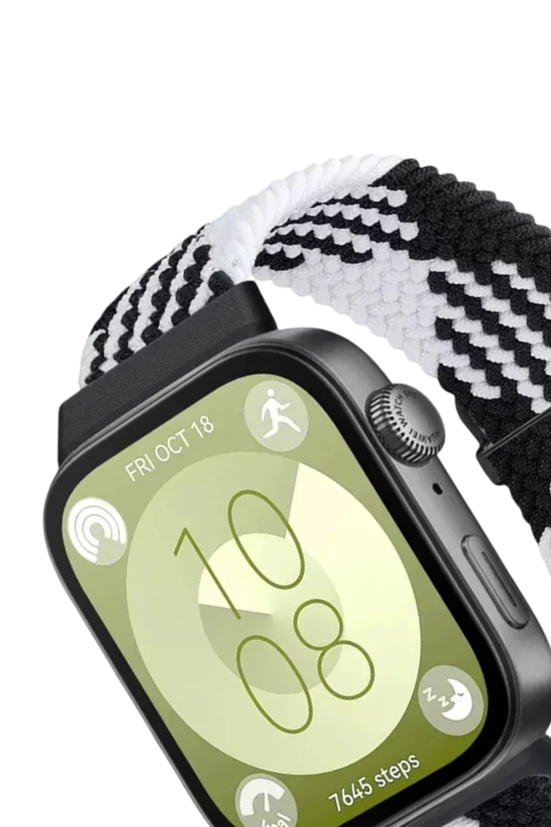 Huawei Fit 4 Star Kordon - Siyah-Beyaz