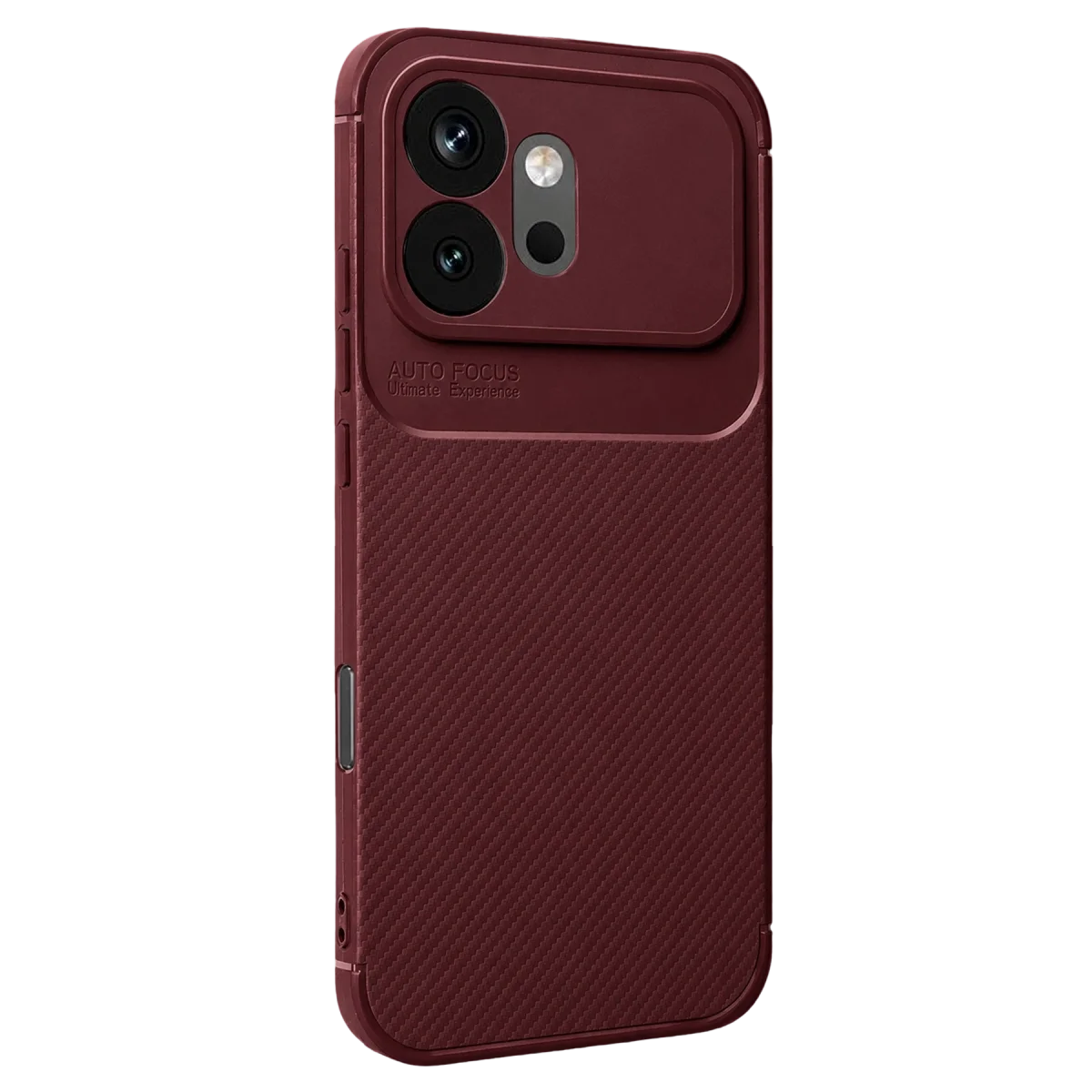 Huawei Honor 600 Auto Focus Karbon Kapak - Bordo Huawei Honor 600 Auto Focus Karbon Kapak - Bordo
