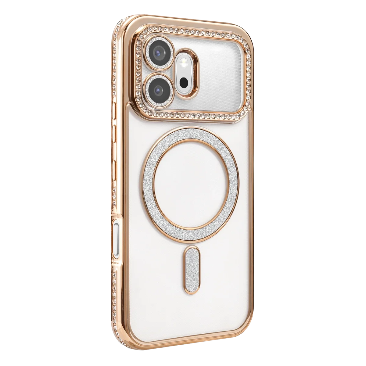 Huawei Honor 600 Joke Simli Magneticsafe Kılıf - Gold Huawei Honor 600 Joke Simli Magneticsafe Kılıf - Gold