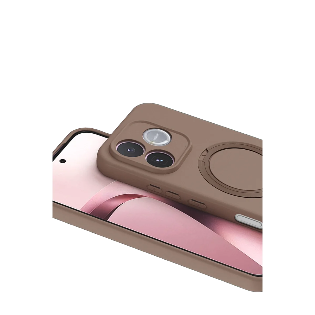 Huawei Honor 600 Lite Regal Magsafe Standlı Kapak - Çöl Titanyum Huawei Honor 600 Lite Regal Magsafe Standlı Kapak - Çöl Titanyum