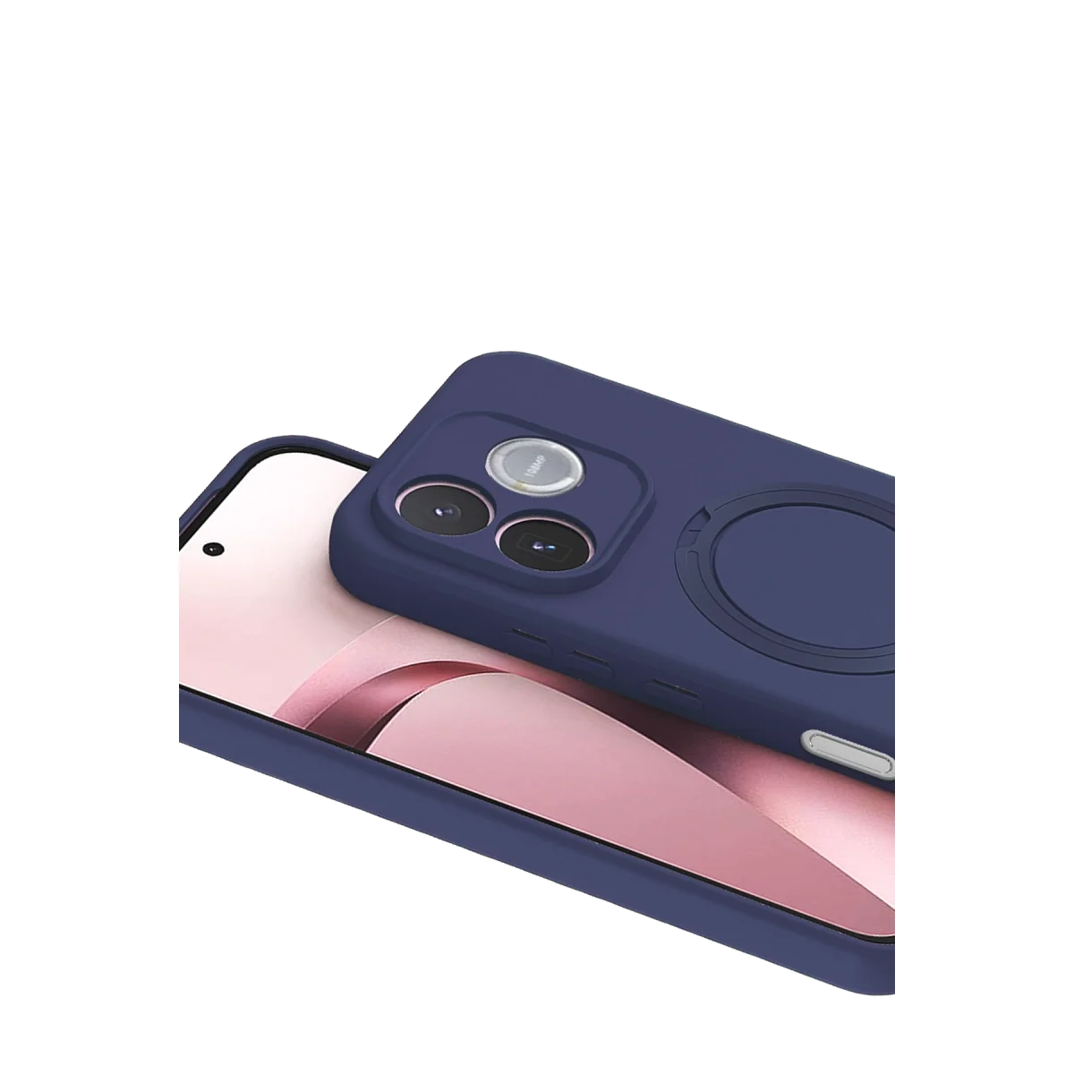 Huawei Honor 600 Lite Regal Magsafe Standlı Kapak - Lacivert Huawei Honor 600 Lite Regal Magsafe Standlı Kapak - Lacivert