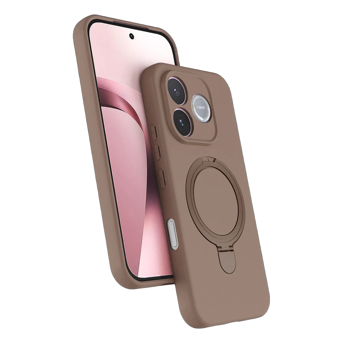 Huawei Honor 600 Lite Regal Magsafe Standlı Kapak - Çöl Titanyum Huawei Honor 600 Lite Regal Magsafe Standlı Kapak - Çöl Titanyum