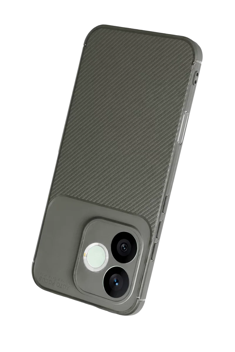 Huawei Honor 600 Lite Auto Focus Karbon Kapak - Gri Huawei Honor 600 Lite Auto Focus Karbon Kapak - Gri