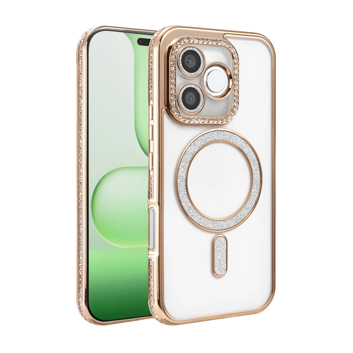 Huawei Honor 600 Lite Joke Simli Magneticsafe Kılıf - Gold Huawei Honor 600 Lite Joke Simli Magneticsafe Kılıf - Gold