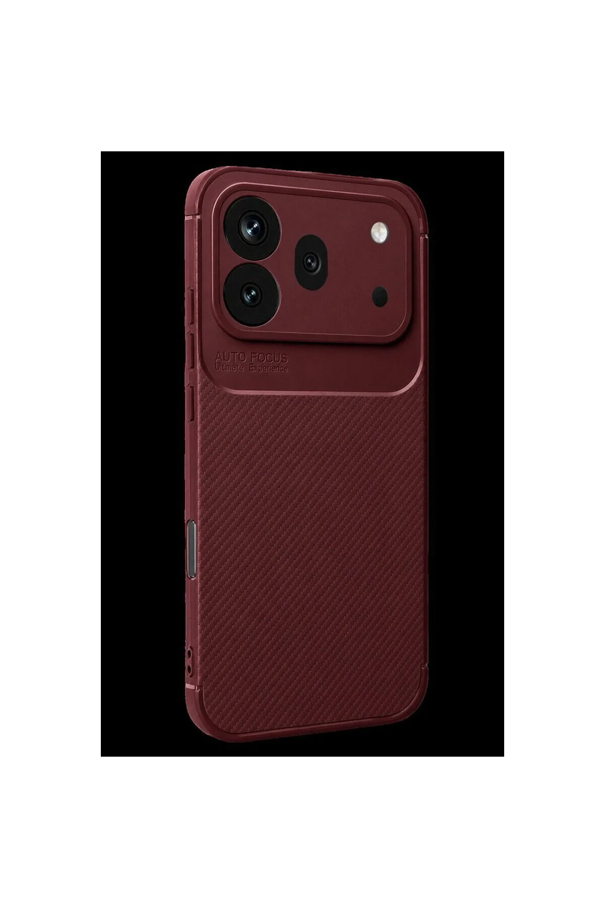 Huawei Honor 600 Pro Auto Focus Karbon Kapak - Bordo
