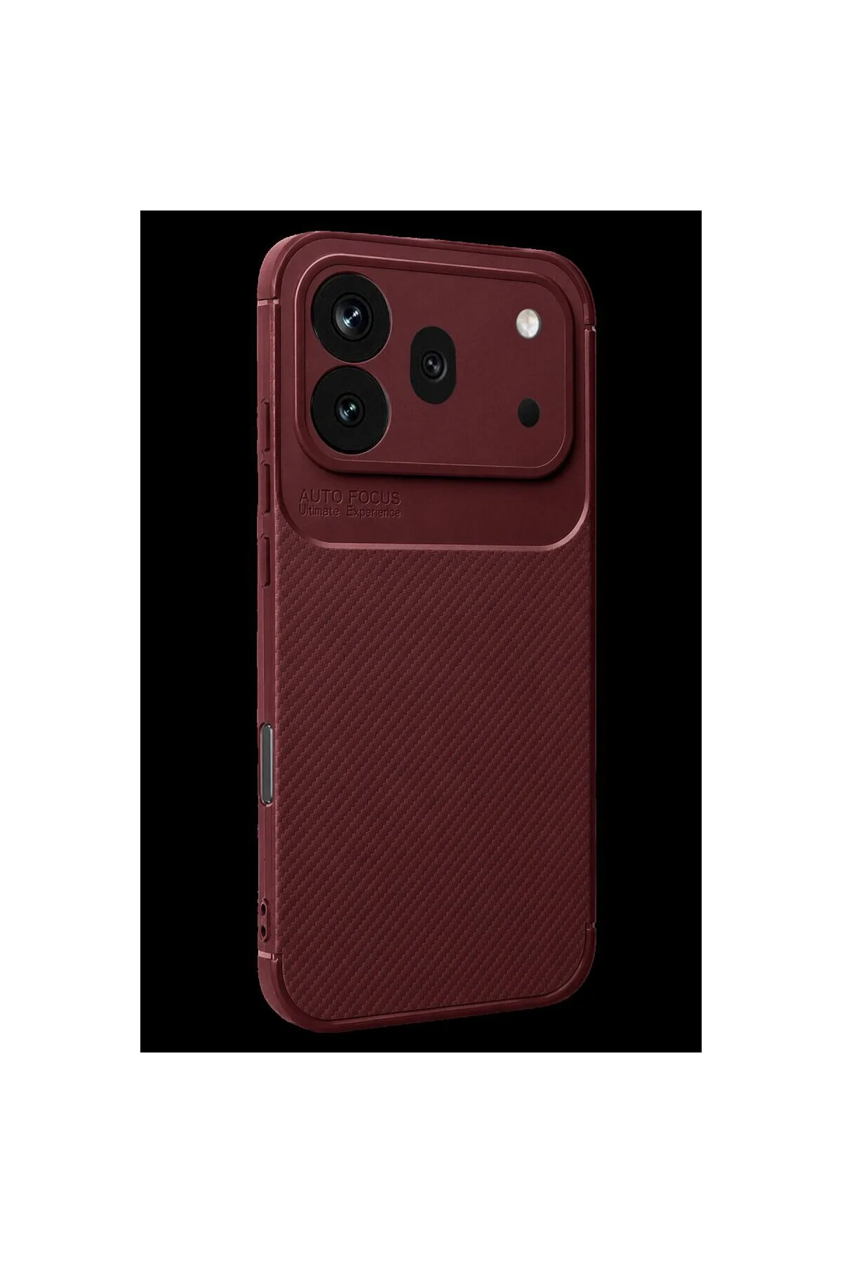 Huawei Honor 600 Pro Auto Focus Karbon Kapak - Bordo