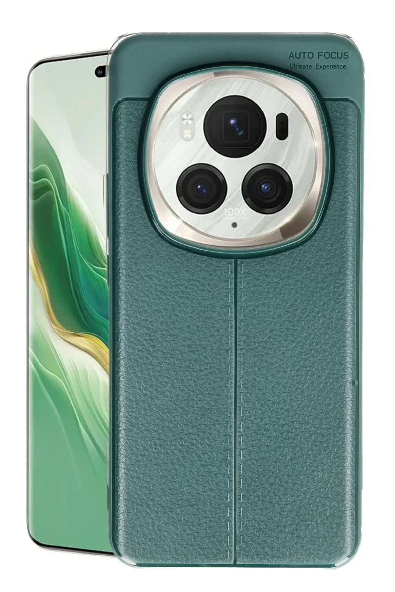 Huawei Honor Magic 6 Pro Kılıf Auto Focus Kapak - Koyu Yeşil Huawei Honor Magic 6 Pro Kılıf Auto Focus Kapak - Koyu Yeşil