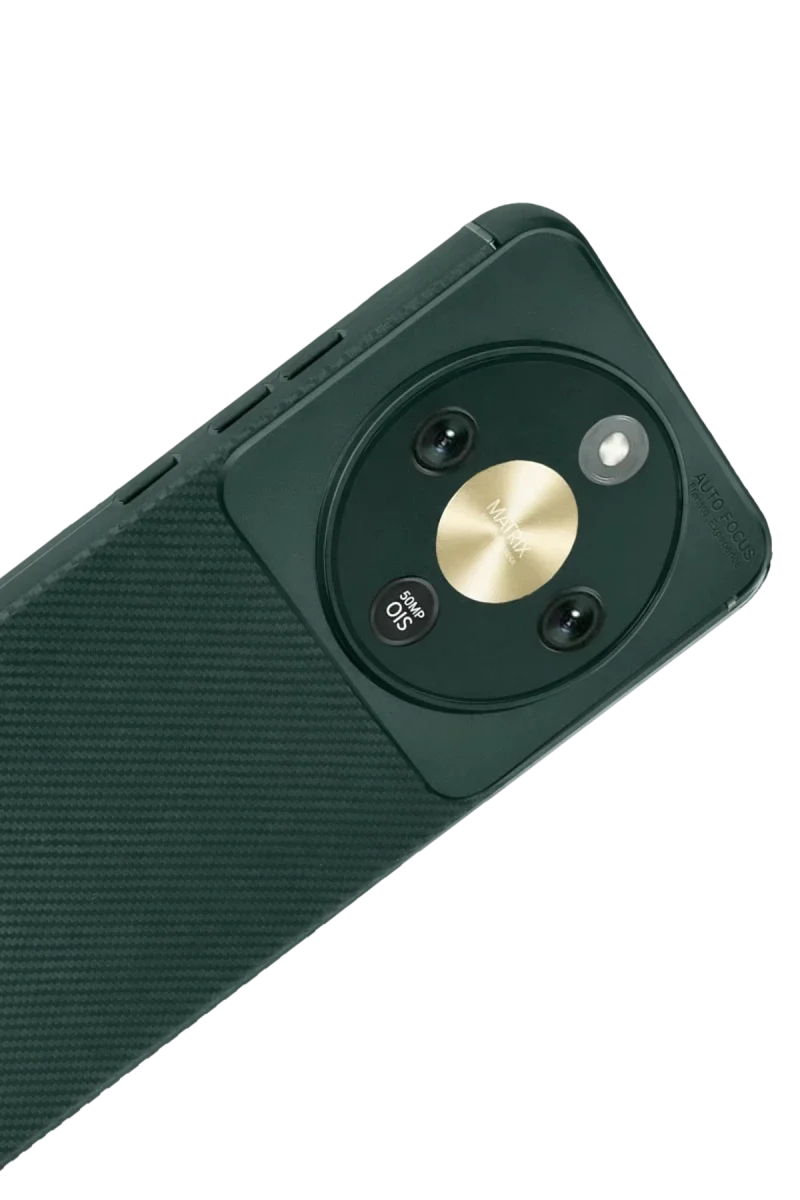 Huawei Honor Magic 8 Lite Auto Focus Karbon Kapak - Koyu Yeşil