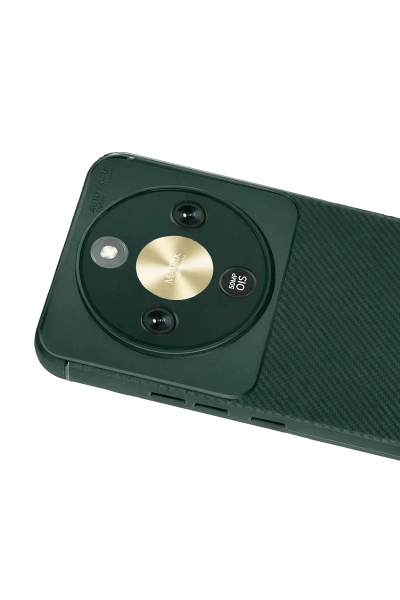 Huawei Honor Magic 8 Lite Auto Focus Karbon Kapak - Koyu Yeşil