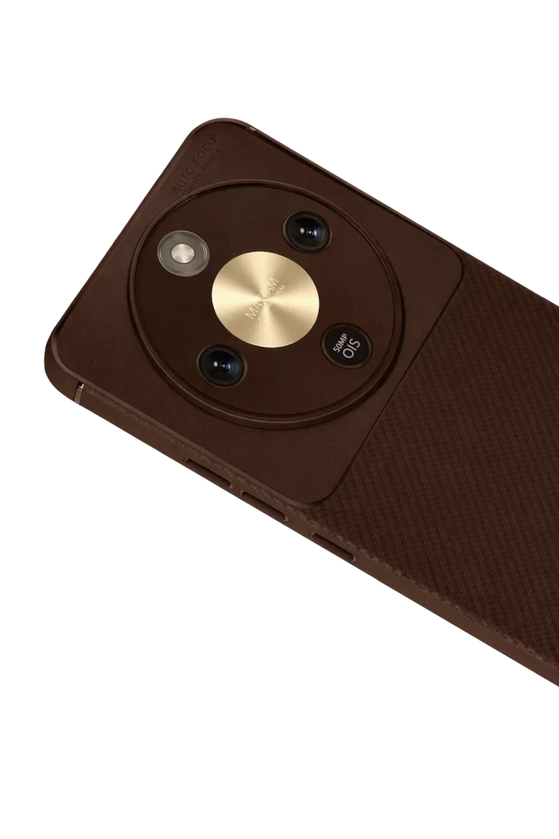 Huawei Honor Magic 8 Lite Auto Focus Karbon Kapak - Kahverengi