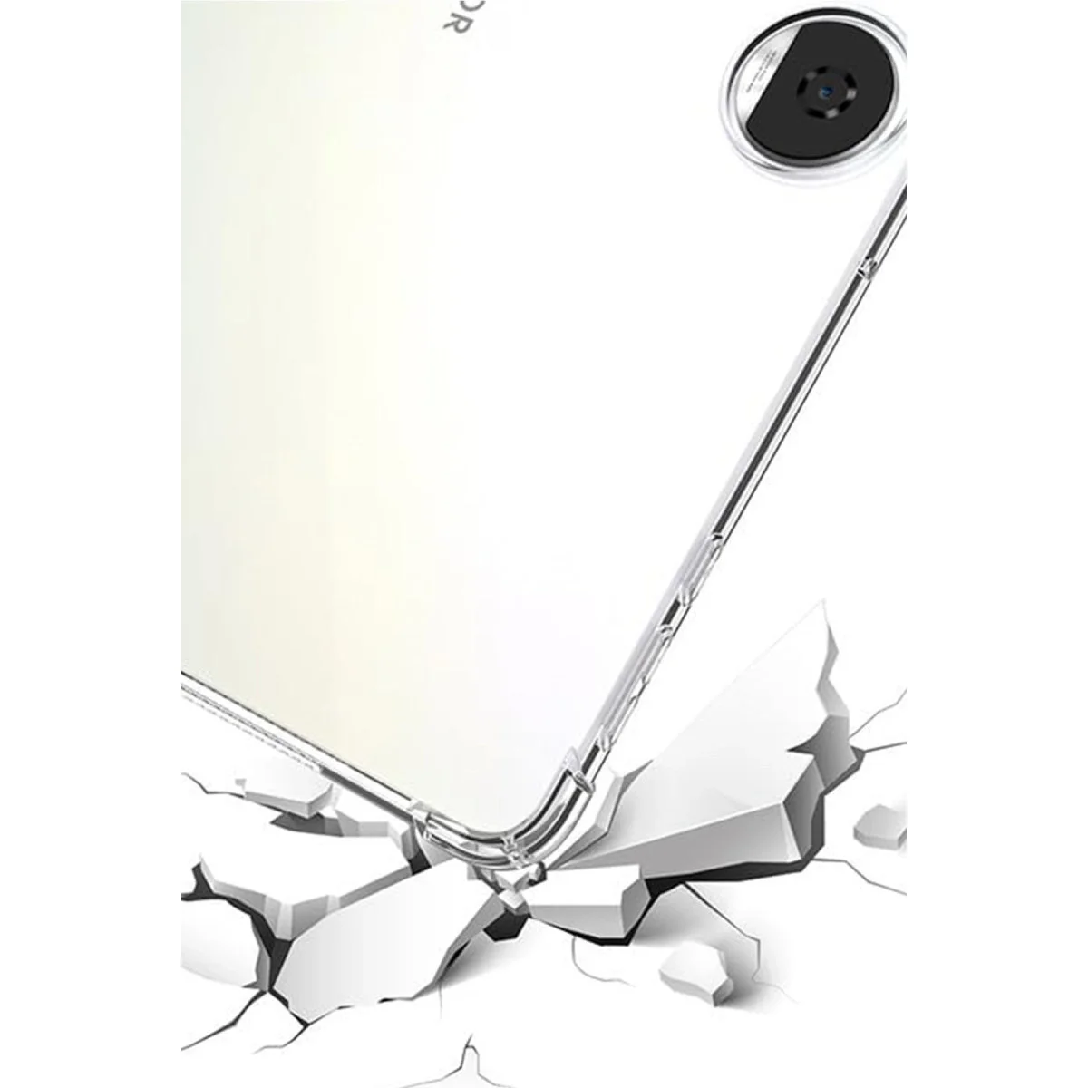 Huawei Honor Pad 9 Kılıf Anti Shock Tablet Silikon - Şeffaf