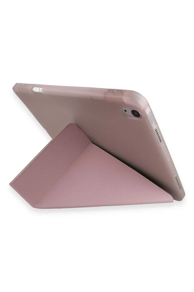 Huawei Honor Pad V9 Kılıf Kalemlikli Mars Tablet Kılıfı - Rose Gold