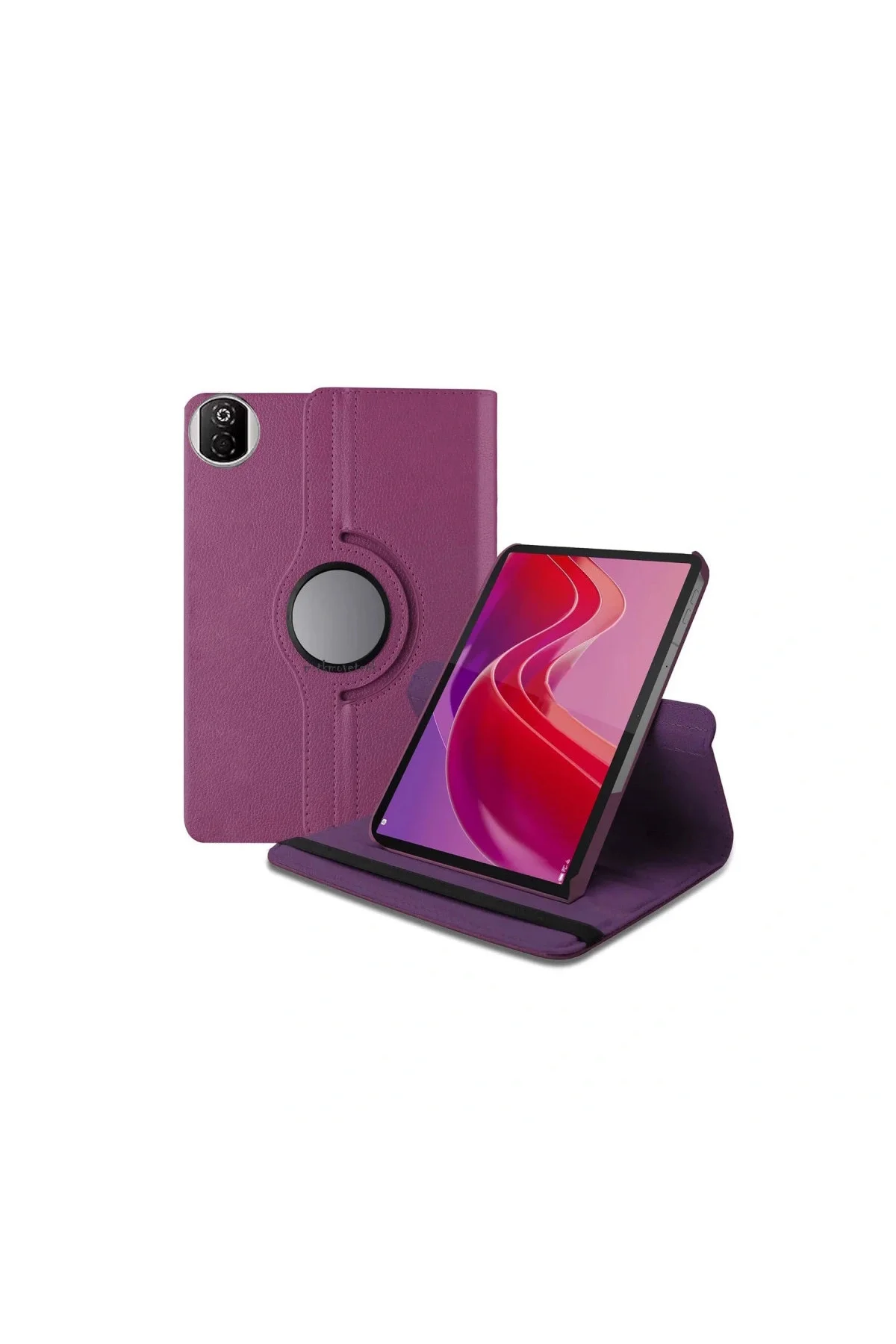Huawei Honor Pad X7 360 Tablet Deri Kılıf - Mor Huawei Honor Pad X7 360 Tablet Deri Kılıf - Mor