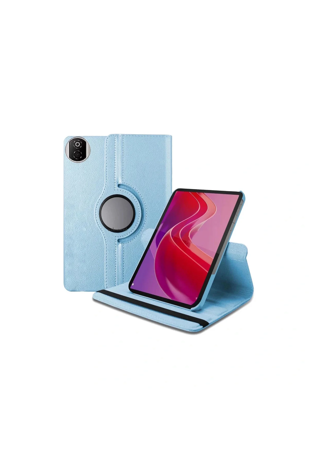 Huawei Honor Pad X7 360 Tablet Deri Kılıf - Mavi Huawei Honor Pad X7 360 Tablet Deri Kılıf - Mavi
