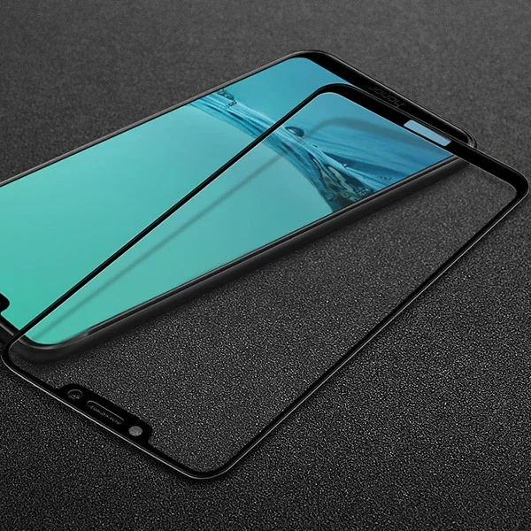 Huawei Honor Play Full Glue Tempered Cam Ekran Koruyucu - 5775 Tam Koruma