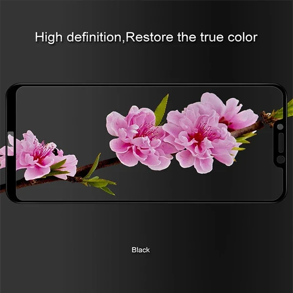 Huawei Honor Play Full Glue Tempered Cam Ekran Koruyucu - 5775 Tam Koruma