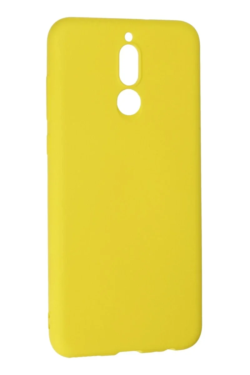 Huawei Mate 10 Lite Kılıf Nano içi Kadife Silikon - Sarı