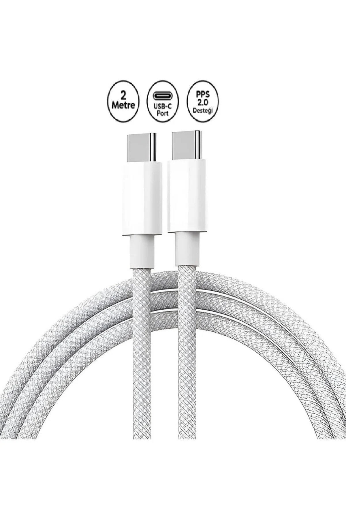 Huawei Matebook PRO Uyumlu /D/E/D14/D15/13 Usb-C Usb-C 20V/3A 65w 2 metre Hasır Örgülü Şarj Kablosu Huawei Matebook PRO Uyumlu /D/E/D14/D15/13 Usb-C Usb-C 20V/3A 65w 2 metre Hasır Örgülü Şarj Kablosu
