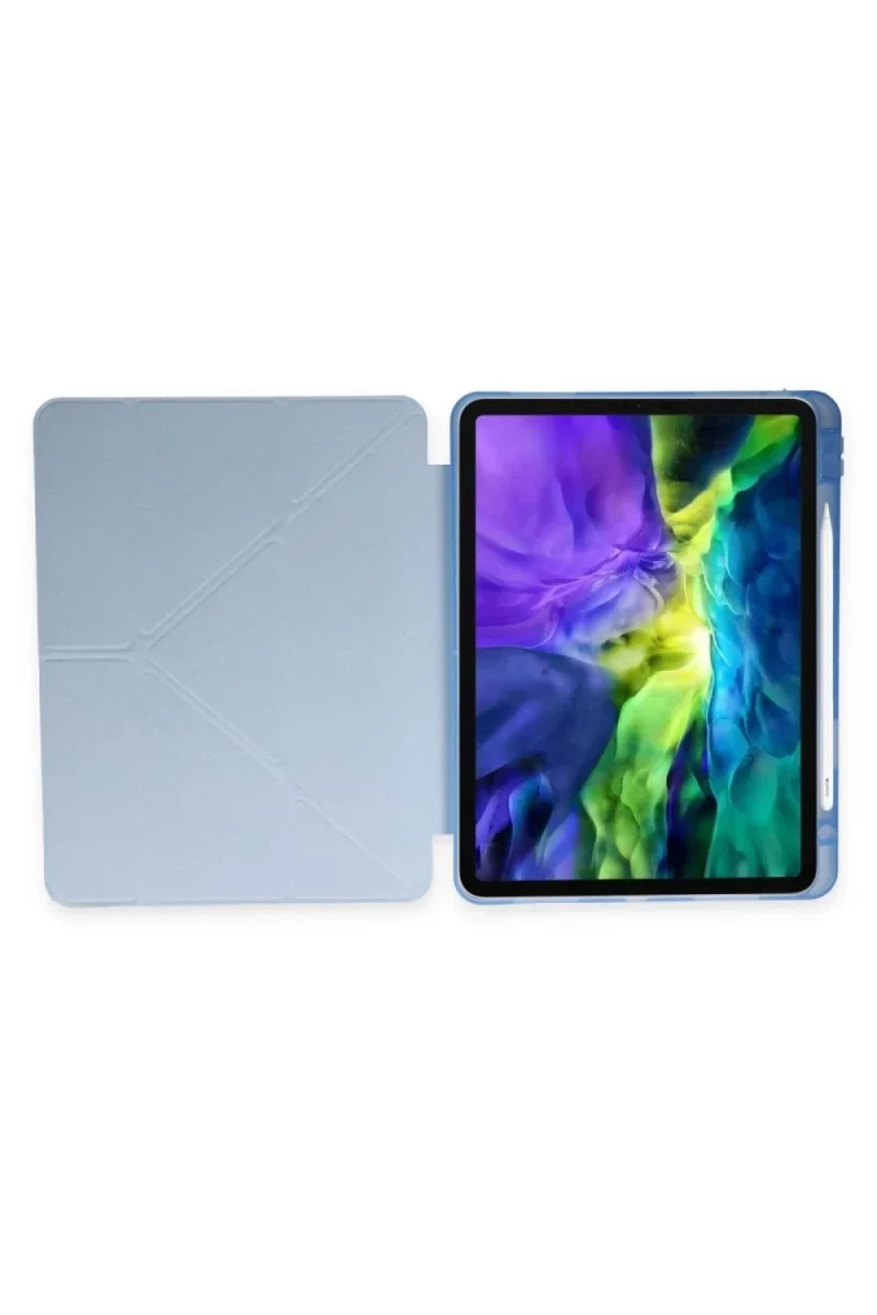 Huawei MatePad SE Kılıf Kalemlikli Mars Tablet Kılıfı - Mavi
